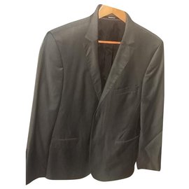 Giacca da completo Karl Lagerfeld grigio scuro cotone taglia 50