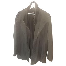 Hugo Boss Men's Grey Coat