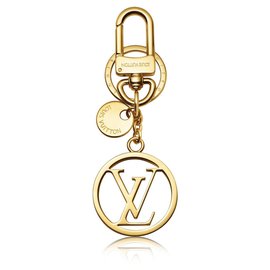 Portachiavi Louis Vuitton Circle LV Oro