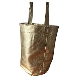 Borsa a secchiello Sonia Rykiel in pelle dorata