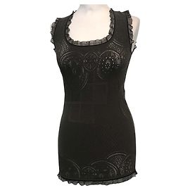 Autre Marque Top Claire Campbell HIGH Encaje Gris Caqui