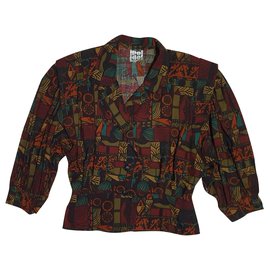 Autre Marque Americana de algodón multicolor