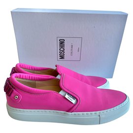 Espadrillas Moschino in pelle rosa