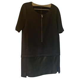The Kooples Sport Das Kooples Bi-Material Kleid