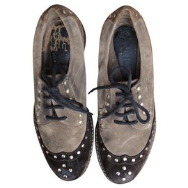 derby Marni chestnut in pelle di cervo taglia 37