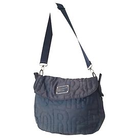 Borsa a tracolla Marc Jacobs in tela trapuntata blu navy