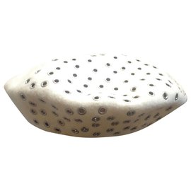 Berretto Dior in lana color eggshell