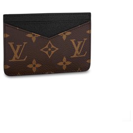 Louis Vuitton Neo Porte Cartes Monogram Macassar Leather