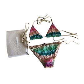 Missoni Häkel Bikini Bunt