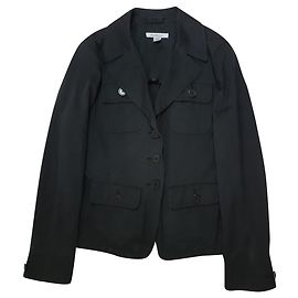 Marella Jacke schwarz Baumwolle