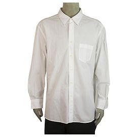 Ermenegildo Zegna Classic Camicia bianca manica lunga in cotone da uomo 3XL