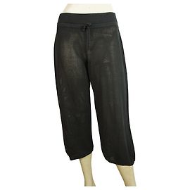 Autre Marque Pantalones Cortos Perforados Negros Crossley 100% Pantalones de verano de algodón sz S