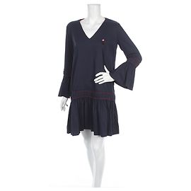 Vestido Ganni de algodón azul M