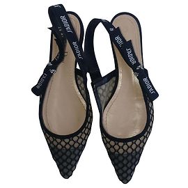 Christian Dior Ballerine in Tessuto Nero Taglia 37