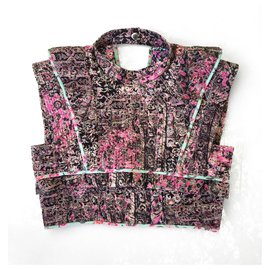 Isabel Marant Top Bolero de Algodón y Lino