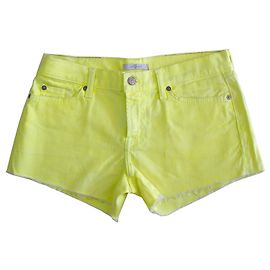7 For All Mankind 7 Per tutti gli uomini Tagliare jeans in denim colorati Taglia pantaloncini 28 in giallo!