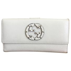 Gucci Brieftasche aus weißem Leder