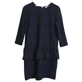 Vestido de jersey Tribe Ganni negro