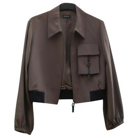 Zapa Perfecto Biker Jacke Khaki
