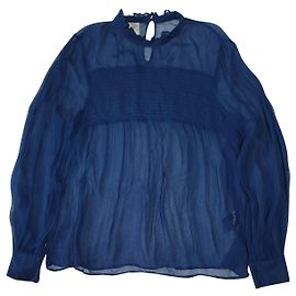 Blusa Baum und Pferdgarten Blu Turchese in Viscosa
