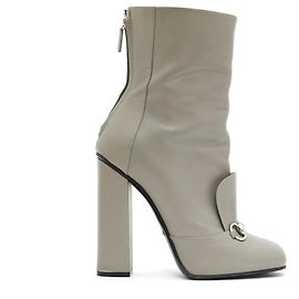 Botas Gucci Horsebit de cuero gris 40