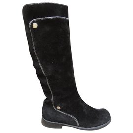 Botas Céline de ante negro 36,5
