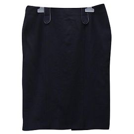 Falda lápiz negra Emporio Armani de lana