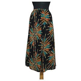Gonna maxi Bob Mackie multicolore poliestere XXL
