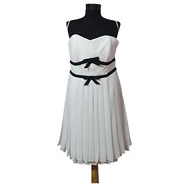 Vestido plisado Coast Pratensa Marfil