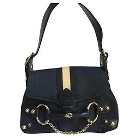 gucci jacquard GG vintage con morsetto