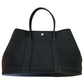 Borsa Hermès Garden Party Back in pelle nera