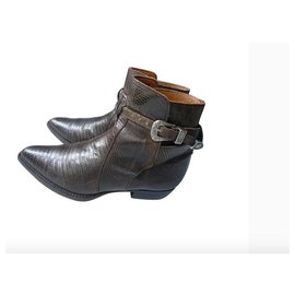 SANTIAGS COURTES LEZARD MARRONS - Vintage