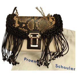 Borsa a tracolla Proenza Schouler Hava Chain in pelle crema