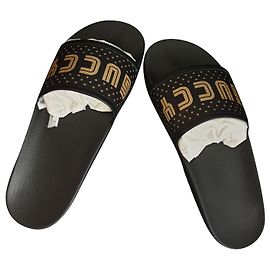 Sandali Tap Gucci Neri in Gomma