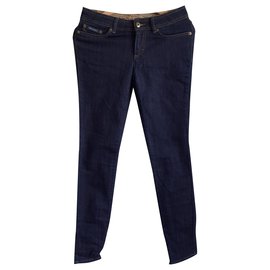 D&G Slim Jeans mit Knöchel-Reißverschluss Blau Denim