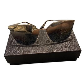 Gafas de sol Prada Cat-eye de metal gris