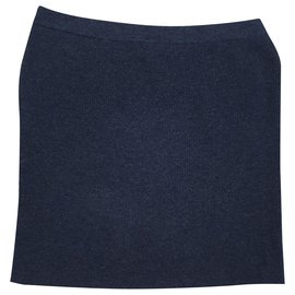 Autre Marque Falda de lana de cordero Cathrine Hammel azul