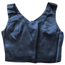 Gianni Versace Schwarzes Crop-Top, Taille 38.