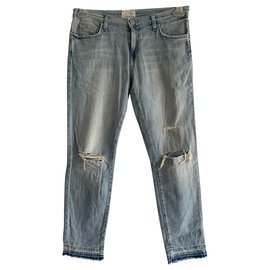 Jeans Current Elliott The Fling Azul Claro Algodón Talla 26