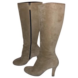 Botas hasta la rodilla de ante Gucci