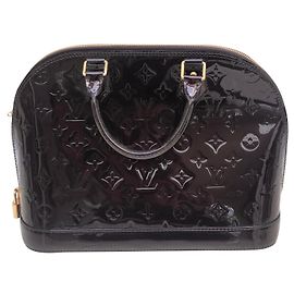 Louis Vuitton Alma PM Monogram Vernis Pelle Verniciata Amarante