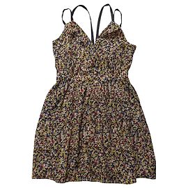 Mini abito Bcbg con scollo basso multicolore in poliestere