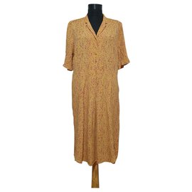 Vestido Noa Noa Floral Amarillo de Viscosa M