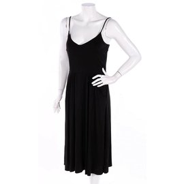 Ann Taylor Nuovo con vestito da sera / cocktail estivo nero foderato con etichetta, Taglia S
