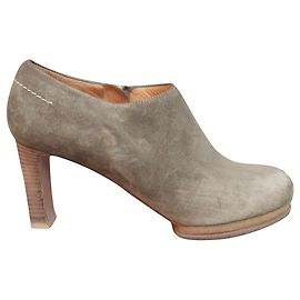Bottines Chloé en daim taupe taille 38