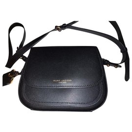 Borsa a mano Marc Jacobs Mini Rider in pelle nera