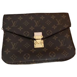 Borsa a mano Louis Vuitton Métis Marrone Scuro Tela