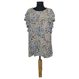 Blusa Rachel Roy Stampa Floreale e Leopardata XXL