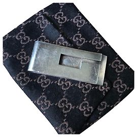 Silver GUCCI money clip