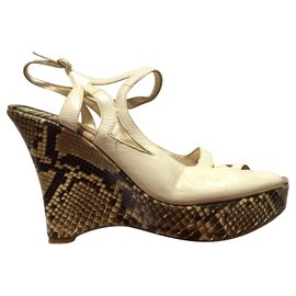 Sandali con zeppa Missoni